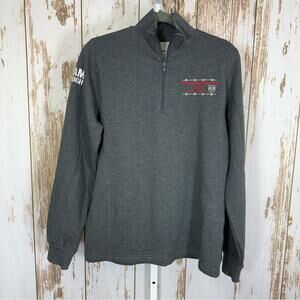 Sport-Tek, Dark Gray Women's Quarter-Zip Sweater Dodge Ram. Size Medium